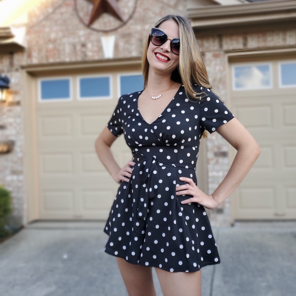 Forever 21 polka dot romper